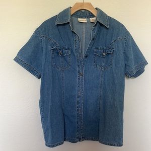 Collard Jean button down top
